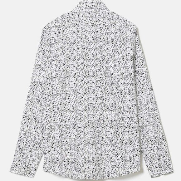 NWT Slim-Fit Dress Shirt with Floral Pattern - Picture 3 of 4